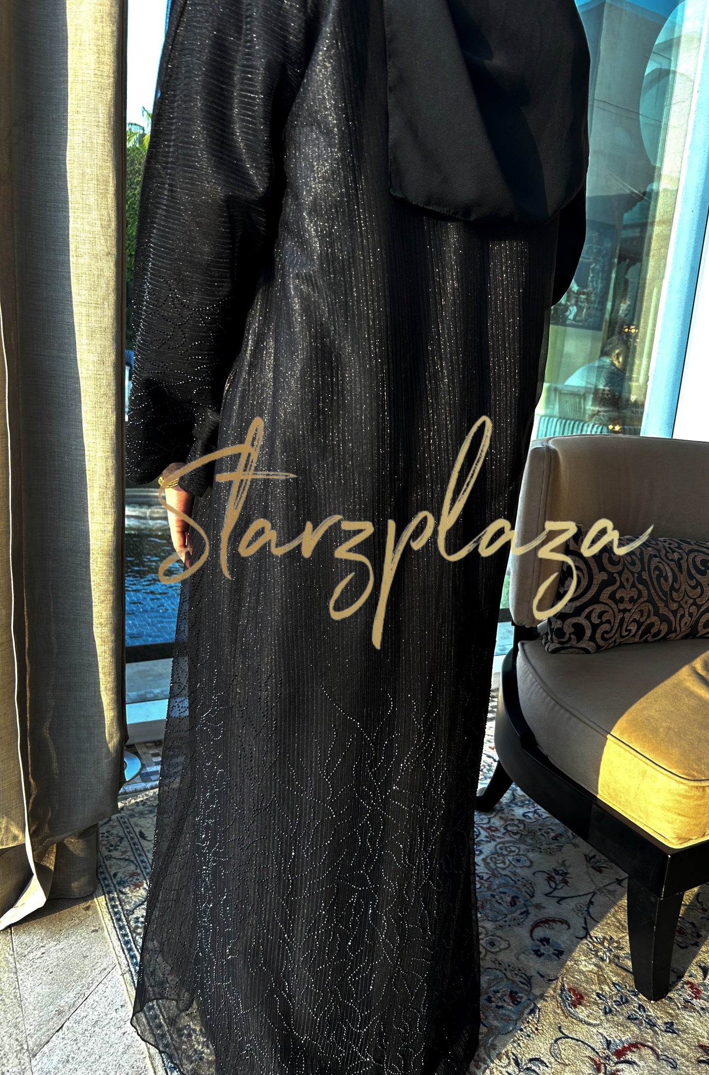 Midnight Crystal Abaya